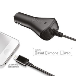 Celly CCIP5 chargeur d'appareils mobiles Téléphone portable, MP3, Tablette Noir Allume-cigare Auto