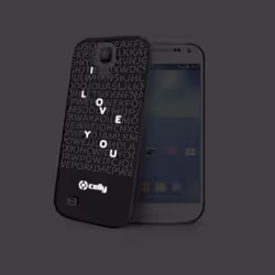 Celly CLOVE332BK coque de protection pour téléphones portables Housse Noir, Blanc
