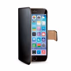 Celly Wally, Étui avec portefeuille, Apple, iPhone 6, Noir
