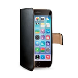 Celly Wally coque de protection pour téléphones portables Étui avec portefeuille Noir