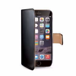 Celly Wally, Étui avec portefeuille, Apple, iPhone 6 Plus, Noir
