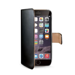 Celly Wally coque de protection pour téléphones portables Étui avec portefeuille Noir