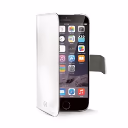 Celly Wally, Étui avec portefeuille, Apple, iPhone 6 Plus, Blanc