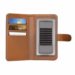 Celly WALLY UNICA 10,2 cm (4") Étui avec portefeuille Noir