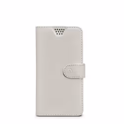 Celly WALLY UNICA, Étui avec portefeuille, Toutes marques, 10,2 cm (4"), Blanc
