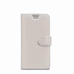 Celly WALLY UNICA, Étui avec portefeuille, Toutes marques, 11,4 cm (4.5"), Blanc