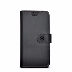 Celly WALLY UNICA, Étui avec portefeuille, Toutes marques, 12,7 cm (5"), Noir