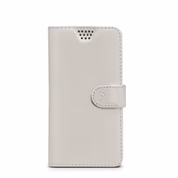 Celly WALLY UNICA, Étui avec portefeuille, Toutes marques, 12,7 cm (5"), Blanc