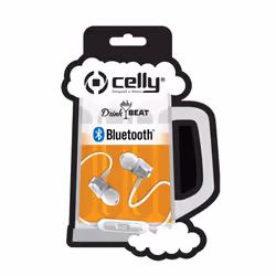 Celly DRINKBHBEERWH, Sans fil, Appels/Musique, 25 g, Casque, Blanc