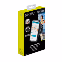 Celly ARMBSPORTBK 17,5 cm (6.9") Boîte à brassard Noir, Transparent