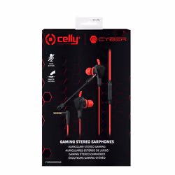 Celly CyberWired Noir, Rouge - Vue supplémentaire 7