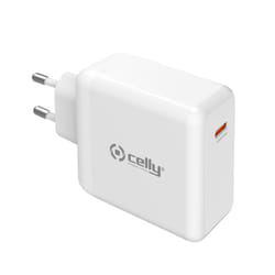 Celly TC1C65WGANWH chargeur d'appareils mobiles Universel Blanc Secteur Intérieure