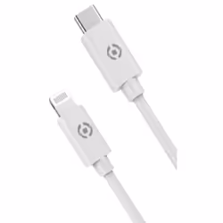 Celly PCUSBCLIGHTWH, 1 m, Lightning, USB C, Mâle, Mâle, Blanc