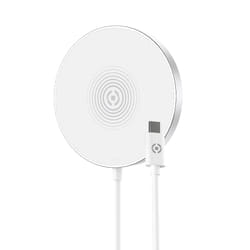 Celly MAGCHARGE chargeur d'appareils mobiles Smartphone Argent, Blanc USB Recharge sans fil Intérieure
