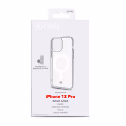 Celly GELSKINMAG iPhone 13 Pro 6.1" Housse Transparent, Blanc