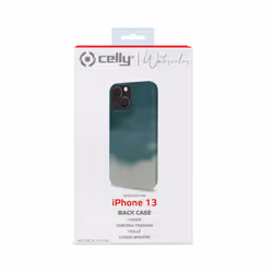 Celly WATERCOLOR iPhone 13 coque de protection pour téléphones portables 15,5 cm (6.1") Housse Vert - Vue supplémentaire 3