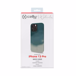 Celly WATERCOLOR iPhone 13 Pro coque de protection pour téléphones portables 15,5 cm (6.1") Housse Vert - Vue supplémentaire 3