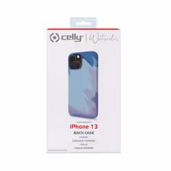 Celly WATERCOLOR iPhone 13 coque de protection pour téléphones portables 15,5 cm (6.1") Housse Bleu