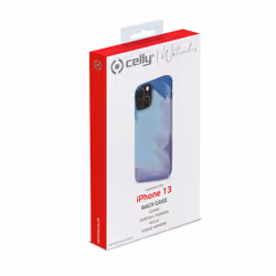 Celly WATERCOLOR iPhone 13 coque de protection pour téléphones portables 15,5 cm (6.1") Housse Bleu - Vue supplémentaire 4