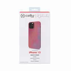 Celly WATERCOLOR iPhone 13 coque de protection pour téléphones portables 15,5 cm (6.1") Housse Rose