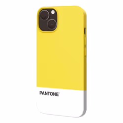 Pantone PT-PC1007Y, Housse, Apple, iPhone 13, 15,5 cm (6.1"), Blanc, Jaune