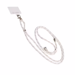 Celly LACETUNIWH, Tour de cou, Blanc, Nylon, Polyuréthane thermoplastique (TPU), Universel, 20 mm, 1500 mm
