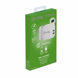 Celly TC2USBTURBOUK chargeur d'appareils mobiles Caméra Numérique, Manettes de jeu, Écouteurs, Téléphone portable, Chargeur électrique, Smartphone, Smartwatch, Tablette, Montre, Portables Blanc Secteur Charge rapide Intérieure - Vue supplémentaire 4
