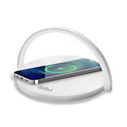 Celly WLLIGHTCIRCLEWH chargeur d'appareils mobiles Caméra Numérique, Manettes de jeu, Écouteurs, Téléphone portable, Chargeur électrique, Smartphone, Smartwatch, Tablette, Montre, Portables Blanc Secteur Recharge sans fil Intérieure