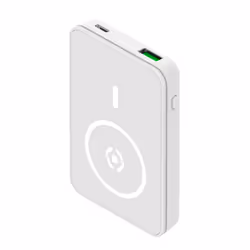 Celly MAGPB5000, 5000 mAh, Recharge sans fil, 10 W, Blanc