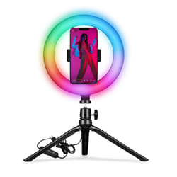 Celly CLICKRINGRGBBK Éclairage de panneaux à LED Rond CC