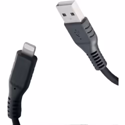 Celly BL2MUSBLIGHT, 2 m, Lightning, USB A, Mâle, Mâle, Noir