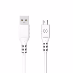 Celly RTGUSBMICRO, 1 m, USB A, Micro-USB A, Blanc