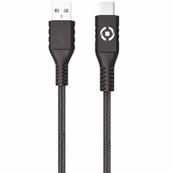 Celly PL2MUSBUSBC, 2 m, USB A, USB C, Noir