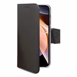 Celly Wally coque de protection pour téléphones portables 16,5 cm (6.5") Étui avec portefeuille Noir