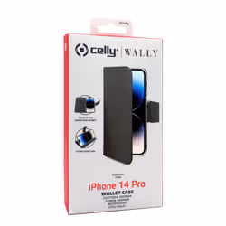 Celly Wally coque de protection pour téléphones portables 15,5 cm (6.1") Étui avec portefeuille Noir - Vue supplémentaire 4