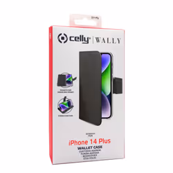 Celly Wally coque de protection pour téléphones portables 17 cm (6.7") Étui avec portefeuille Noir - Vue supplémentaire 5
