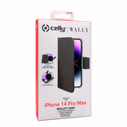 Celly Wally coque de protection pour téléphones portables 17 cm (6.7") Étui avec portefeuille Noir - Vue supplémentaire 5