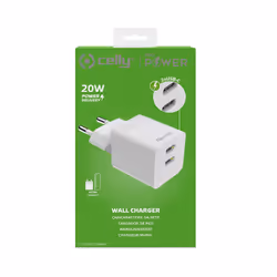 Celly TC2USBC20WWH chargeur d'appareils mobiles Smartphone, Tablette Blanc Secteur Intérieure - Vue supplémentaire 4