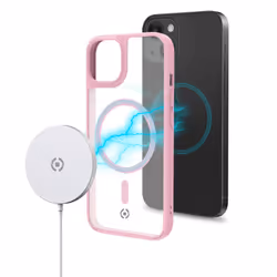 Celly Magmatt coque de protection pour téléphones portables 15,5 cm (6.1") Housse Rose, Transparent - Vue supplémentaire 5