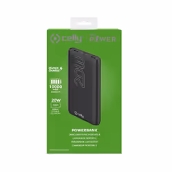 Celly PBPD10000EVOBK banque d'alimentation électrique 10000 mAh Noir