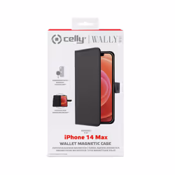 Celly Wallymag coque de protection pour téléphones portables 17 cm (6.7") Étui avec portefeuille Noir - Vue supplémentaire 5
