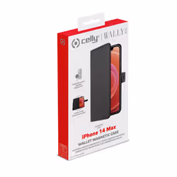 Celly Wallymag coque de protection pour téléphones portables 17 cm (6.7") Étui avec portefeuille Noir - Vue supplémentaire 6