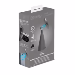 Celly MAGSTANDCHARGE chargeur d'appareils mobiles Smartphone Argent USB Recharge sans fil Intérieure - Vue supplémentaire 6