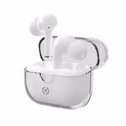 Celly CLEAR, True Wireless Stereo (TWS), Appels/Musique, 20 - 20000 Hz, 33 g, Écouteurs, Blanc