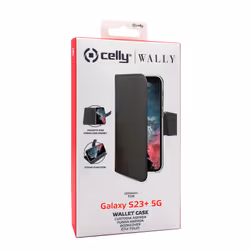 Celly Wally coque de protection pour téléphones portables 16,8 cm (6.6") Folio porte carte Noir - Vue supplémentaire 5