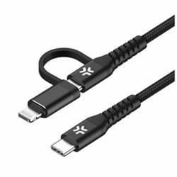 Celly Câble USB-C USBC2IN1BK 2 m Noir