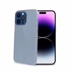 Celly GELSKIN1056, Housse, Apple, iPhone 15 Pro Max, 17 cm (6.7"), Transparent