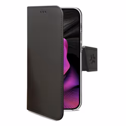 Celly WALLY1055, Étui avec portefeuille, Apple, iPhone 15 Plus, 17 cm (6.7"), Noir