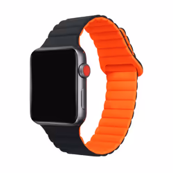Celly WBANDMAGBKOR, Bracelet de montre, Apple, Watch 42 mm, Watch 44 mm, Watch 45 mm, Silicone, 20 mm, 220 mm