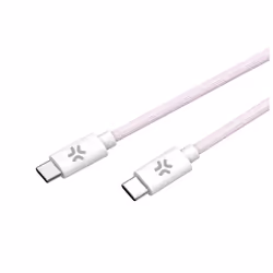 Celly USBCUSBCCOTTPK câble USB 1,5 m USB C Rose, Blanc